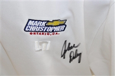 John Daly Signed Personal Match Worn White Golf Shirt with Sponsors JSA ALOA