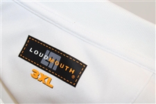 John Daly Signed Personal Match Worn White Golf Shirt with Sponsors JSA ALOA