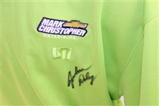 John Daly Signed Personal Match Worn Lime Green Golf Shirt with Sponsors JSA ALOA
