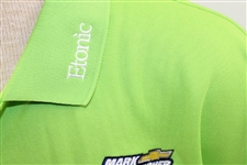 John Daly Signed Personal Match Worn Lime Green Golf Shirt with Sponsors JSA ALOA