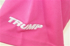 John Daly Signed Personal Match Worn Pink Golf Shirt with Sponsors JSA ALOA