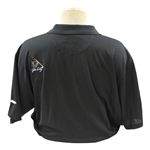 John Daly Signed Personal Match Worn Black Golf Shirt with Sponsors JSA ALOA