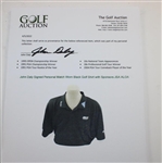 John Daly Signed Personal Match Worn Black Golf Shirt with Sponsors JSA ALOA
