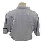 John Daly Signed Personal Match Worn Gray Golf Shirt with Sponsors JSA ALOA