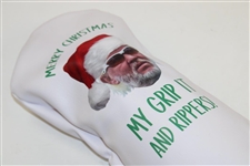 John Daly's Personal Custom 'Merry Christmas My Grip It and Rippers!' White Head cover