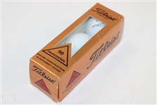 John Daly's Personal Sleeve of Three (3) Tiger Woods Personal Issued Titleist Golf Balls