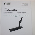 John Daly's Personal Used Nike Method Putter with 'JD' Stamped on Face & Lead Tape on Sole