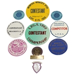 Ten Misc. Womens Golf Contestant Badges - 1969 LPGA, Spokane Open, WWGA, & Others