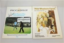 Eight Signed 1970's Golf Championship Programs - Littler, Graham, Irwin & Others JSA ALOA
