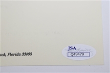 Jack Nicklaus 1995 Request to Caddy Response Letter - Signed On Letterhead JSA #Q49479