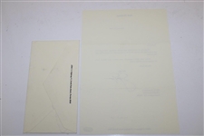 Jack Nicklaus 1995 Request to Caddy Response Letter - Signed On Letterhead JSA #Q49479
