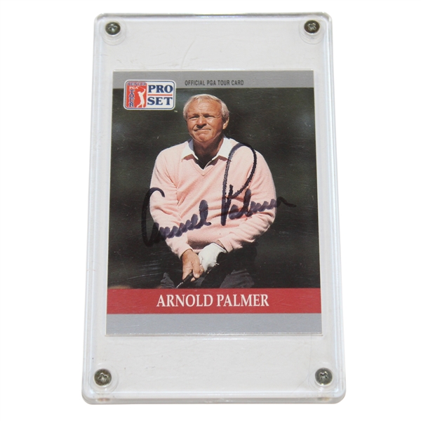 Arnold Palmer Signed Senior PGA Tour Pro-Set Golf Card JSA ALOA