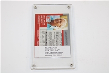 Arnold Palmer Signed Senior PGA Tour Pro-Set Golf Card JSA ALOA