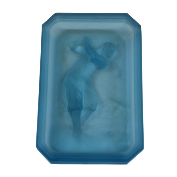 Heinrich Hoffman - Bobby Jones 1920-30s Art Deco Blue Cobalt Glass Dish Top