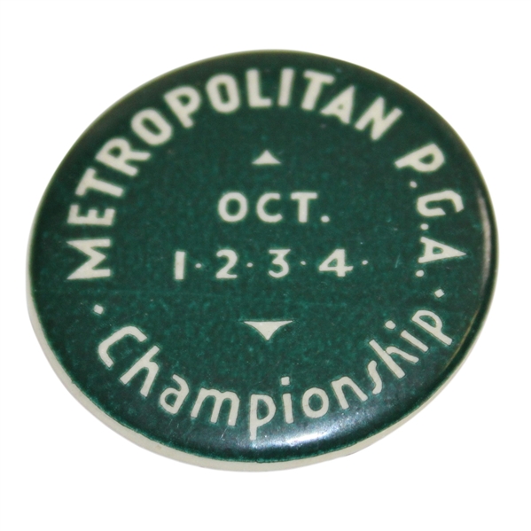 Circa 1920s Metropolitan P.G.A. Championship Badge Pin 