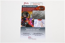 Adam Scott Signed 2013 Masters Embroidered Flag JSA #EE05742