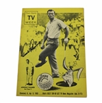 Arnold Palmer Signed 1965 The Masters TV Guide - Cleveland, Oh. JSA ALOA