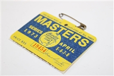 1973 Masters Tournament SERIES Badge #19454 - Tommy Aaron Winner