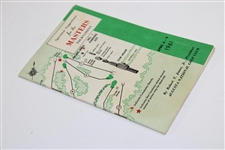 1961 Masters Tournament Official Spectator Guide - Gary Player Winner