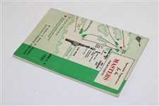 1961 Masters Tournament Official Spectator Guide - Gary Player Winner