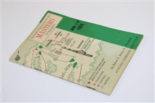 1966 Masters Tournament Official Spectator Guide - Jack Nicklaus Winner