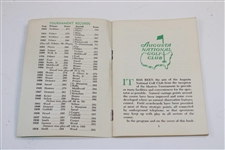 1966 Masters Tournament Official Spectator Guide - Jack Nicklaus Winner