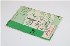 1972 Masters Tournament Official Spectator Guide - Jack Nicklaus Winner
