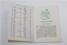 1972 Masters Tournament Official Spectator Guide - Jack Nicklaus Winner