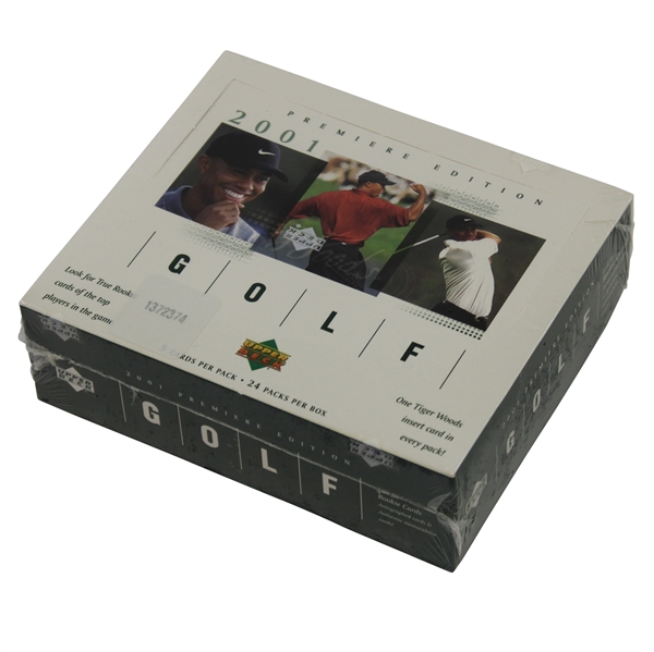 Unopened 2001 Upper Deck Premier Edition Golf Card Hobby Box - Green