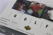 Unopened 2001 Upper Deck Premier Edition Golf Card Hobby Box - Green