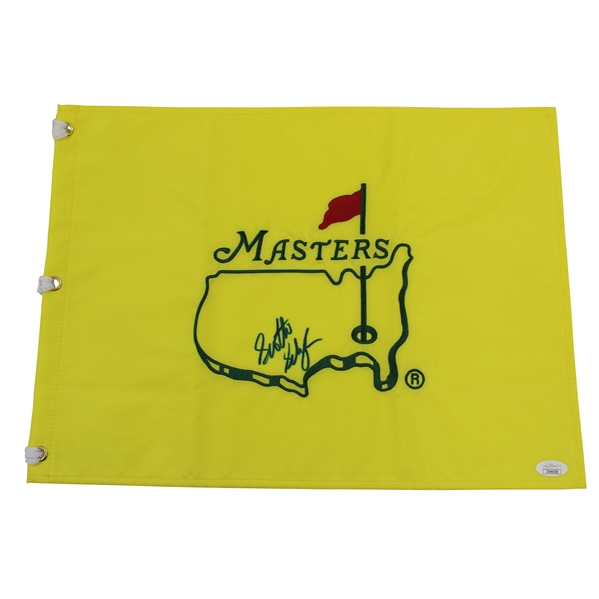 Scottie Scheffler Signed Undated Masters Embroidered Flag JSA #JJ66329