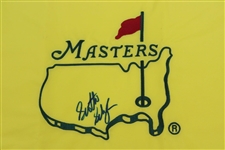 Scottie Scheffler Signed Undated Masters Embroidered Flag JSA #JJ66329