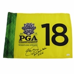 Jason Day Signed 2015 PGA Championship at Whistling Straits Flag with Aussie…Oi JSA #VV50229