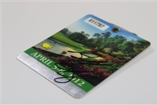 Bubba Watson Signed 2012 Masters Tournament SERIES Badge #R11797 JSA #TT58995