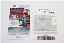 Bubba Watson Signed 2012 Masters Tournament SERIES Badge #R11797 JSA #TT58995