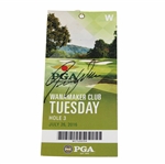 Jimmy Walker Signed 2016 PGA Championship at Baltusrol Tuesday Ticket JSA ALOA