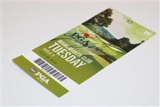 Jimmy Walker Signed 2016 PGA Championship at Baltusrol Tuesday Ticket JSA ALOA