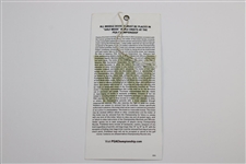 Jimmy Walker Signed 2016 PGA Championship at Baltusrol Tuesday Ticket JSA ALOA