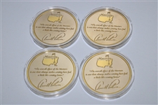 Arnold Palmer Ltd Ed Masters Commemorative Coins Set in Emerald Box #629/750