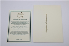Arnold Palmer Ltd Ed Masters Commemorative Coins Set in Emerald Box #629/750