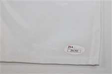 Jack Nicklaus Signed Pebble Beach Golf Links White Embroidered Flag JSA FULL #Z91765