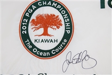 Rory McIlroy Signed 2012 PGA Championship at Kiawah White Embroidered Flag JSA #VV50769