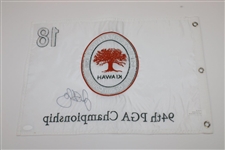 Rory McIlroy Signed 2012 PGA Championship at Kiawah White Embroidered Flag JSA #VV50769