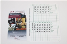 Jack Nicklaus Signed Augusta National Golf Club Scorecard JSA #VV80815