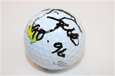 Nick Faldo Signed Titleist Masters Logo Golf Ball with Years Won BECKETT #BB09282