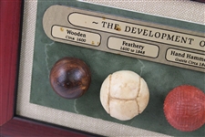 The Development of the Golf Ball Presentation Framed Display 