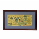 Classic Sammy Snead Cavalcade of Sports Gillette Color Advertising - Framed