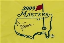 Angel Cabrera Signed 2009 Masters Embroidered Flag JSA ALOA