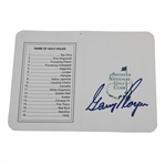 Gary Player Signed Augusta National Golf Club Scorecard JSA ALOA
