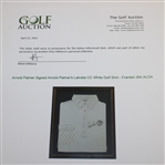 Arnold Palmer Signed Arnold Palmer's Latrobe CC White Golf Shirt - Framed JSA ALOA